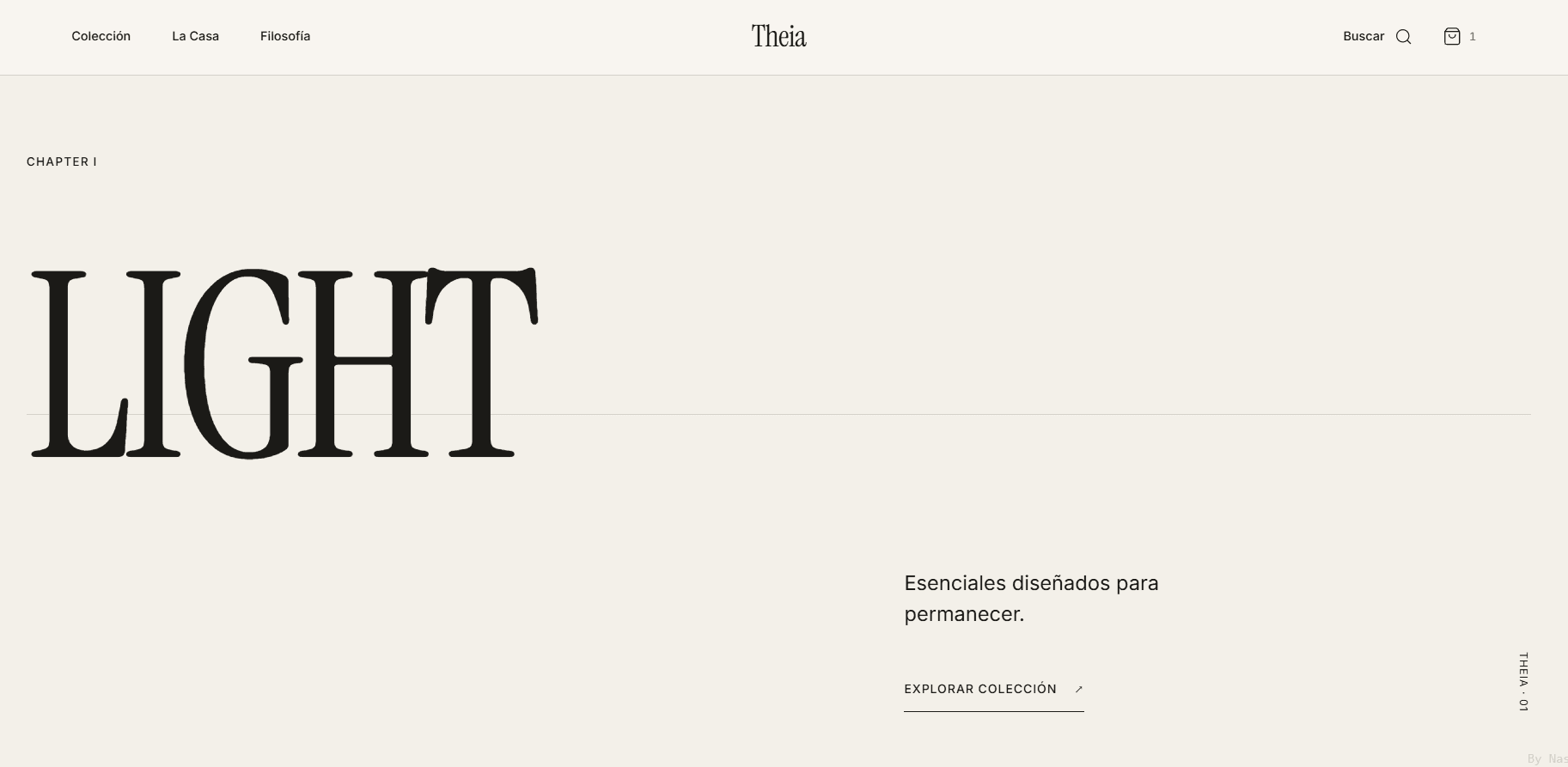 Captura del proyecto Theia